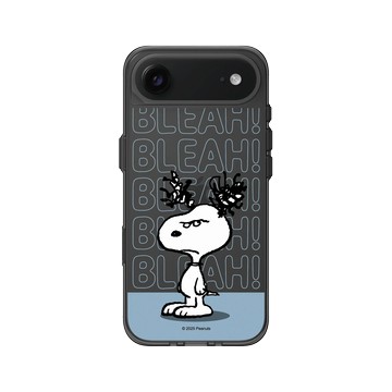 iPhone Air Clear (相機按鈕) 酷墨灰 - 史努比 Snoopy - 不開心