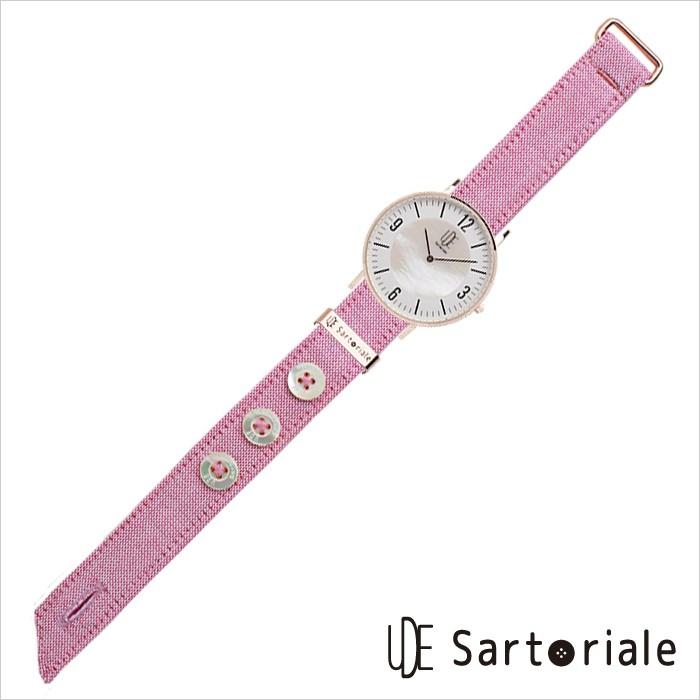 ウーデサルトリアーレ 時計 UDE Sartoriale 腕時計 無地 赤白 レディース ホワイト D-03-BSDP17 | LINEショッピング