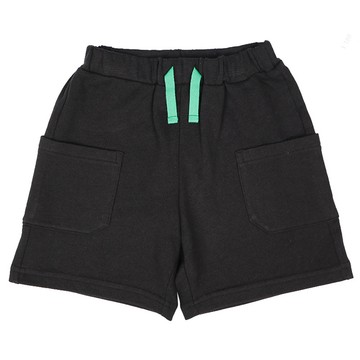 akachan honpo - 短褲-側邊口袋-黑色