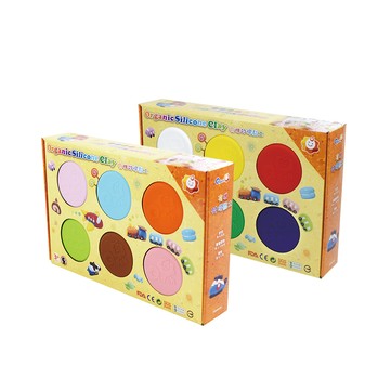 【出清特惠】Q-doh 魔法定型有機矽膠黏土 6色補充盒-多款可選