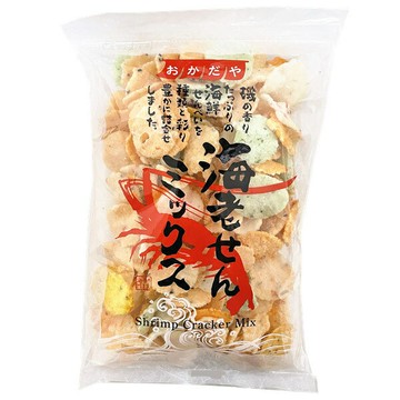 【江戶物語】岡田屋 海老海鮮蝦餅 綜合蝦仙貝 185g 蝦餅 海鮮MIX 仙貝 日本必買 日本零食  宵夜 日本進口