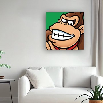 【任天堂超級瑪利歐】無框掛畫 限量壁畫掛畫 咚奇剛DONKEY 40X40