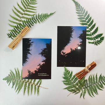 插畫卡片-路燈系列6