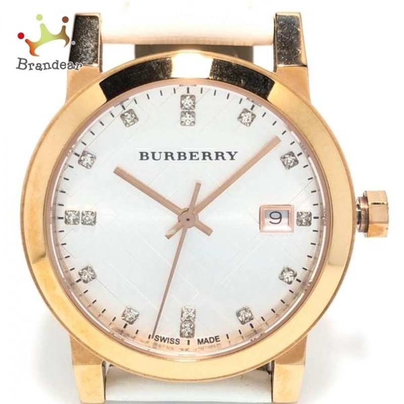 バーバリー Burberry 腕時計 - BU9130 レディース 15Pダイヤ シルバー