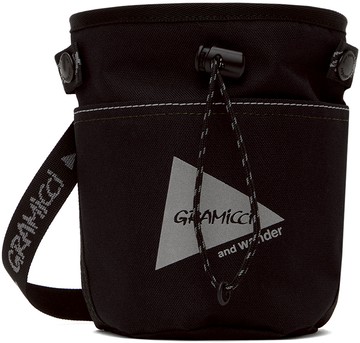and wander 黑色 Gramicci 联名 Multi Patchwork Chalk 单肩包