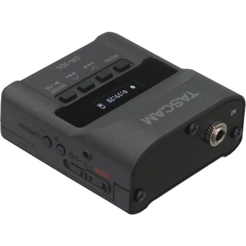 TASCAM(タスカム) DR-10L ピンマイクレコーダー 黒 音声収録 インターネット配信 ポッドキャスト 動画撮影 V