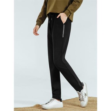 三桔大碼加厚加絨運動褲女秋冬新款寬松胖mm顯瘦百搭休閑通勤褲子