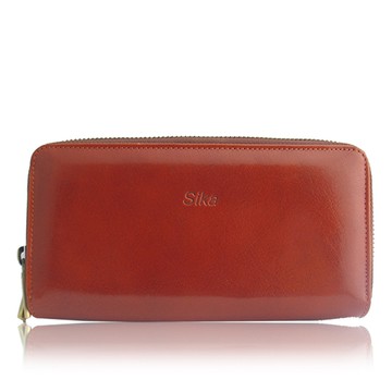 Sika 義大利時尚獸皮紋長夾A8243-01