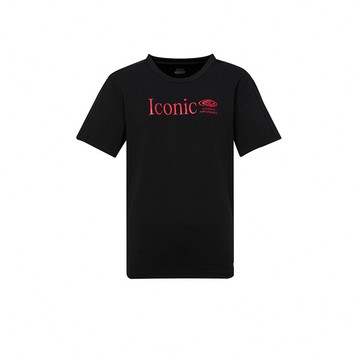 FILA 男短袖圓領T恤-黑色 1TEA-1302-BK