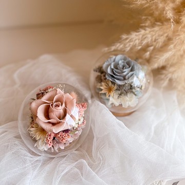 永生玫瑰玻璃球 I 生日禮 聖誕節 情人節 母親節 畢業禮物