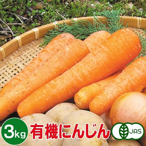 有機にんじん 3kg 有機人参 有機ニンジン 有機栽培 野菜 有機野菜 オーガニック 送料無料