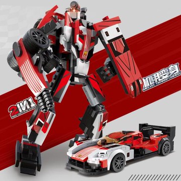 兼容樂高積木名牌超跑車賽車變形機器人兒童益智拼裝玩具啟高樂