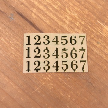 小叮噹的店 KLG12-1 空靈鼓音標貼 數字貼