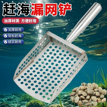 🌟臺灣48H出🌙免運+發票 新款趕海篩剷海邊玉米沙灘挖花蛤蜊貝殻神器篩網剷濾沙網 L8BE