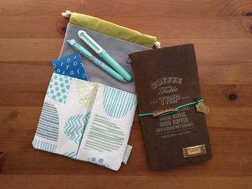 hairmo不規則線條收納袋(tn/hobo/MD/日記/筆記本/手帳)