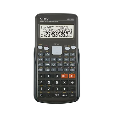 Kinyo 12位元工程計算機 黑  KPE-681B  1入