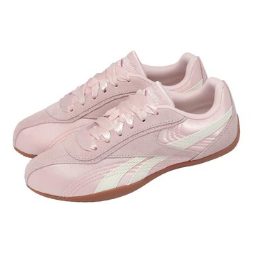 Reebok 休閒鞋 Ultra Lo 女鞋 粉 白 麂皮 緞面 復古 膠底 100245707