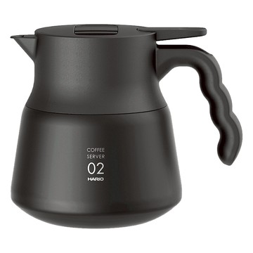 HARIO V60 不鏽鋼保溫咖啡壺PLUS  黑色  600ml  1個