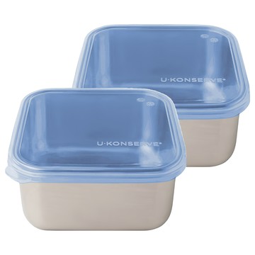 U Konserve 不鏽鋼保鮮盒/冷凍盒/便當盒/儲存盒組 825ml_UK011  2個  1組