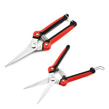 多功能不鏽鋼彈簧園藝剪 Set 2 鋒利刀刃 PP+TPR防滑手柄  1組