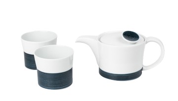 白山陶器 麻紋 飲茶組