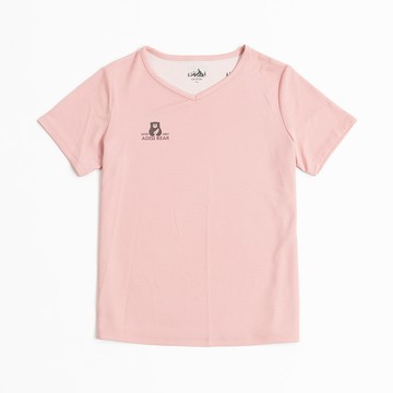 ADISI 女涼感型單向導濕速乾圖騰上衣 AL2511041 落日粉 (S-2XL)