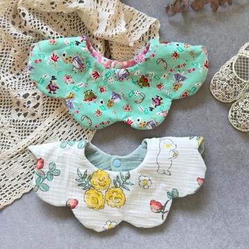 【快速出貨】寶寶圍兜 花兜 彌月禮盒