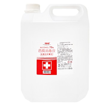 室翲香 75%酒精消毒液 快速揮發無殘留 環境消毒必備  4L  1桶