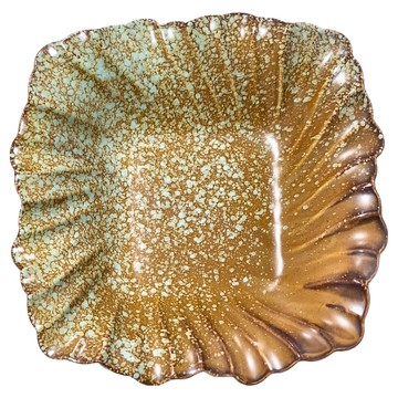 WANDU 瓦讀 花瓣水果盤 - 牧野黃  21.7 x 21.7 x 5.6cm  1個