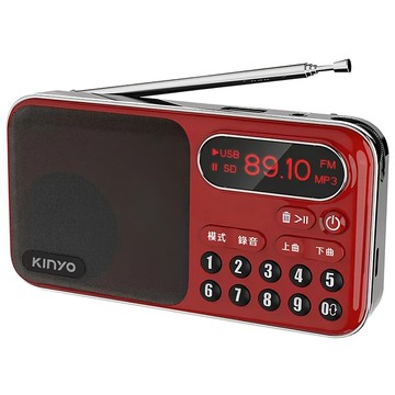 Kinyo 收音機 123 x 32 x 64mm 223g  RA-5516  1個