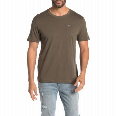 トゥルーレリジョン Tシャツ トップス メンズ Buddha Print Crew Neck T-Shirt Militant Green
