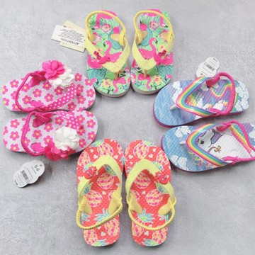 歐美優質女寶寶公主外穿涼拖鞋夾腳可愛人字涼鞋海邊時尚嬰幼兒童