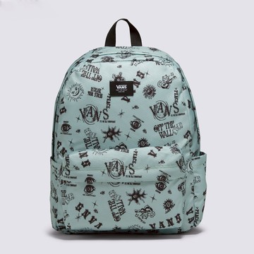 Old Skool 薄荷綠色印花圖案後背包