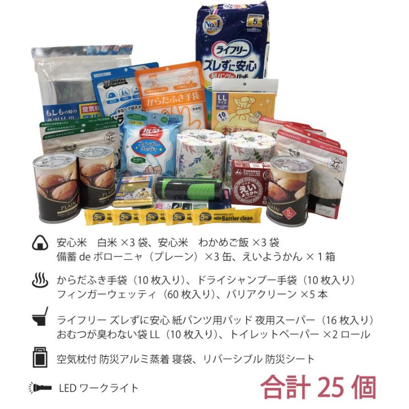 防災グッズ セット 防災セット 災害セット 3日分 介護 パッド 付き