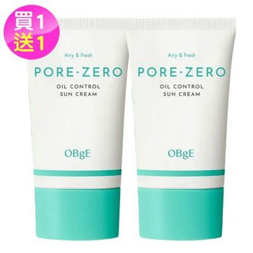 韓國OBgE控油清爽防曬乳50ml (台灣公司貨)買1送1-Y