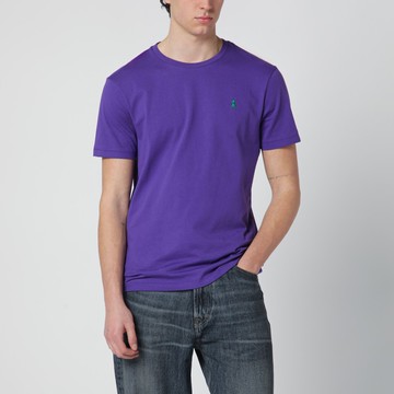 Purple Custom Slim-Fit cotton T-shirt
