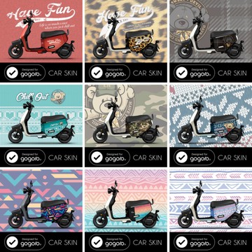 JEGO EZZY 車套 多款圖案 保固🔥加厚潛水布 GOGORO S2 S3 VIVA 防刮套 保護套 車身套 車罩