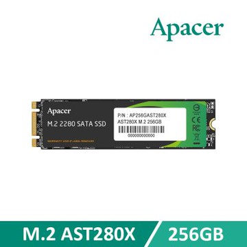 宇瞻 Apacer AST280X 256GB M.2 SATA3 SSD