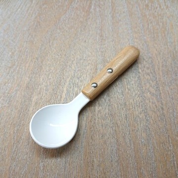 高桑金屬 原木柄冰淇淋琺瑯匙