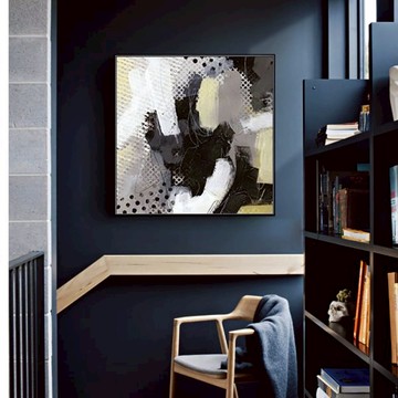 擁抱　方框系列　裝飾掛畫　台灣製造 - B款－白框-50*50cm