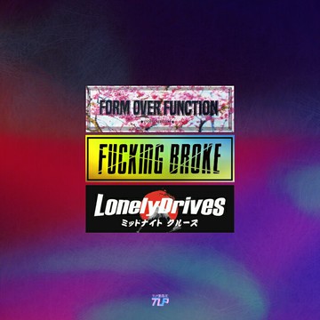 TLP套貼 LonelyDrives櫻花孤獨騎士日式改裝車潮貼后風擋玻璃貼紙