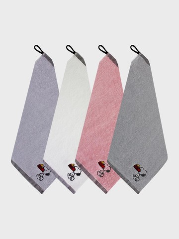 Snoopy Block Black Ring Handkerchief [4P]