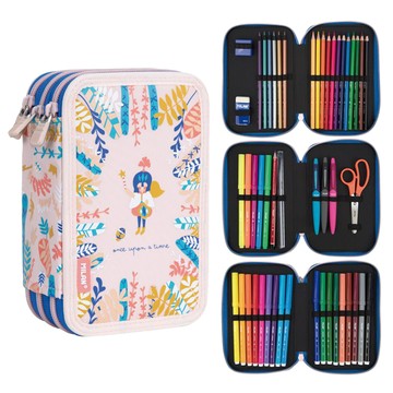 MILAN - 隨行畫筆袋著走_故事森林(3層式)