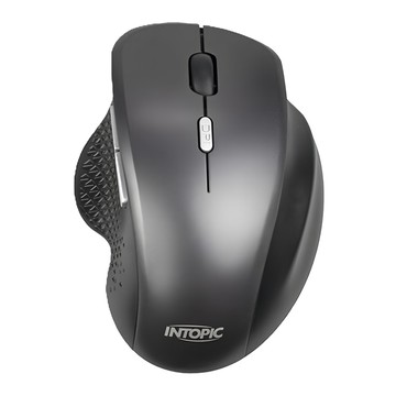 INTOPIC 廣鼎 2.4GHz五鍵式無線靜音滑鼠 UFO-MSW-Q770 鐵灰色