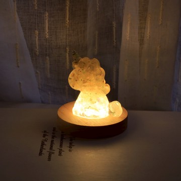 【Blissful 幸福寶盒】天然水晶獨角獸-葡萄石-『聖誕節禮物/耶誕禮物交換禮物/夜燈/心想事成好運來/射手座生日禮物/開店禮物/喬遷』