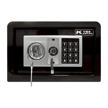 KEEPER SAFE BOX 守護者保險箱 小型雙鑰匙密碼保險箱 黑色