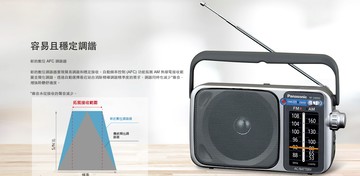 領券獨家最高9折 Panasonic 攜帶性收音機 RF-2400D