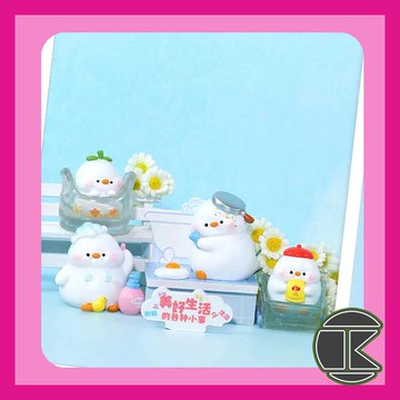 【愛蛋客】現貨 盲盒公仔 美好生活鴨系列盲盒  鴨子 小鴨公仔 玩具 收藏 娛樂 一中盒4入