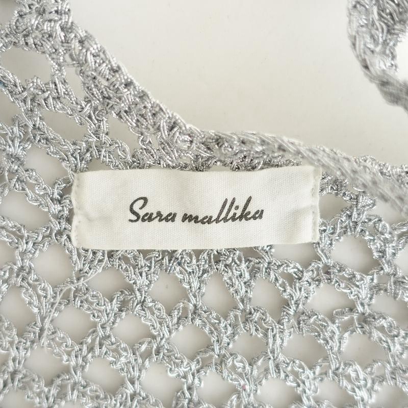 美品】サラマリカ SARA MALLIKA *メタリックマクラメトートバッグ*シルバー肩掛けかばん鞄メッシュ(ba84-2304-91)【32D32】  | LINEブランドカタログ