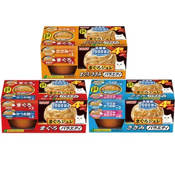 CIAO 【6入組】日本-鮪魚乳酸菌果凍杯貓系列 65g*4入